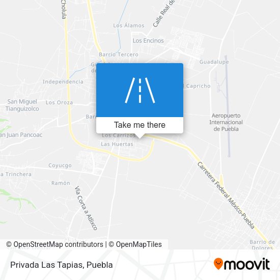 Mapa de Privada Las Tapias