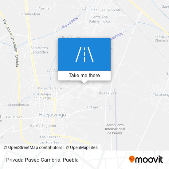 Privada Paseo Cambria map