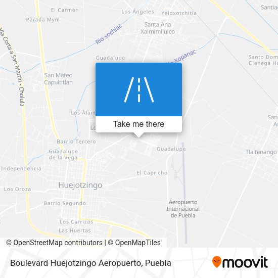Mapa de Boulevard Huejotzingo Aeropuerto