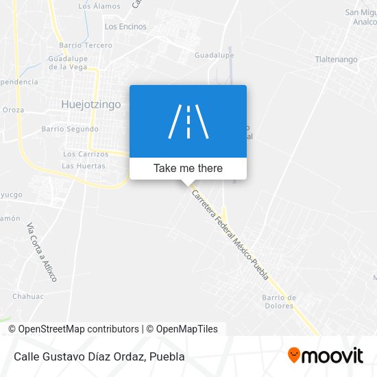 Calle Gustavo Díaz Ordaz map