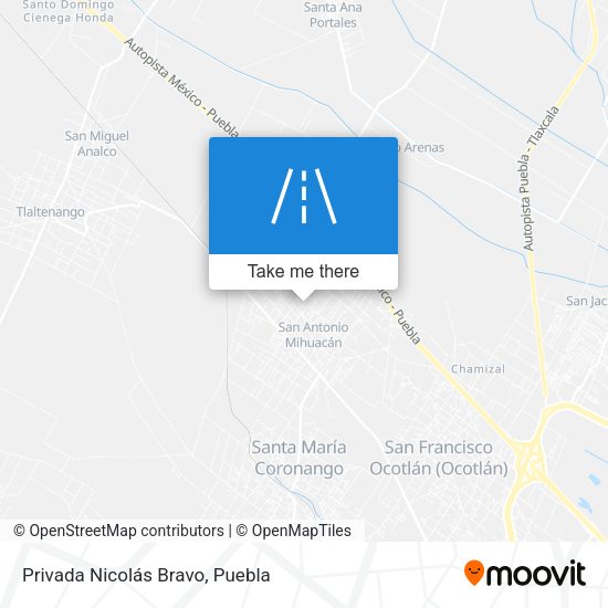 Mapa de Privada Nicolás Bravo
