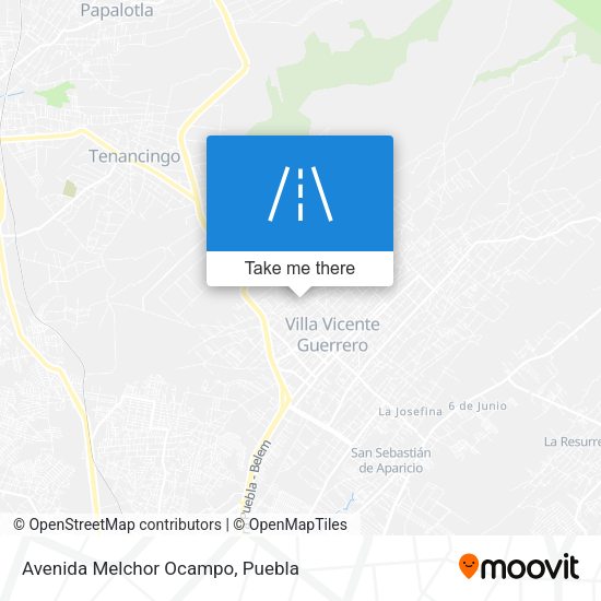 Avenida Melchor Ocampo map