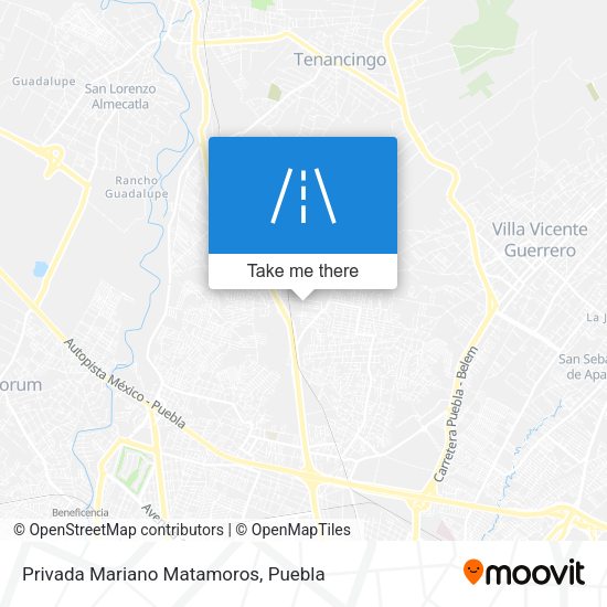 Privada Mariano Matamoros map
