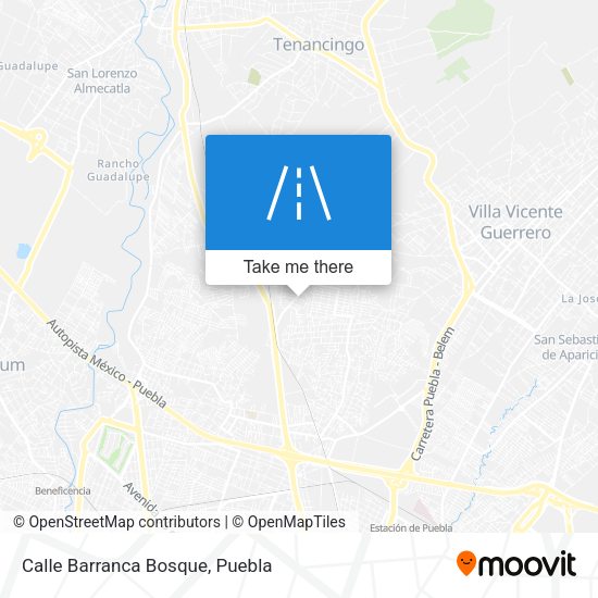 Calle Barranca Bosque map