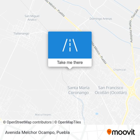 Mapa de Avenida Melchor Ocampo