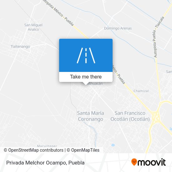 Privada Melchor Ocampo map
