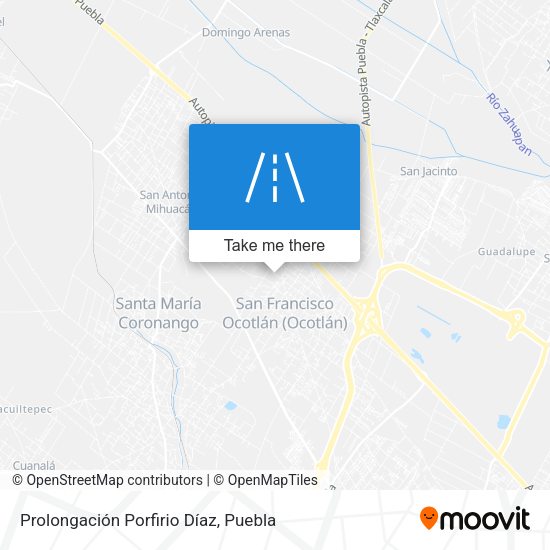Mapa de Prolongación Porfirio Díaz