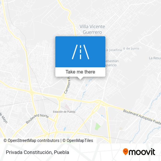 Privada Constitución map