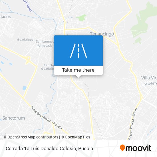 Cerrada 1a Luis Donaldo Colosio map