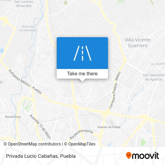Privada Lucio Cabañas map