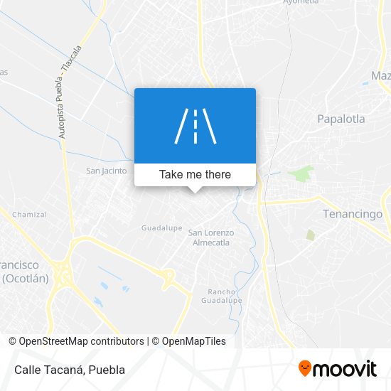 Mapa de Calle Tacaná