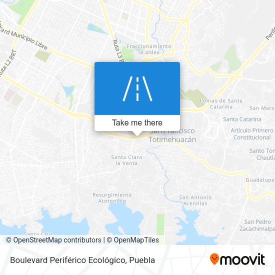 Boulevard Periférico Ecológico map
