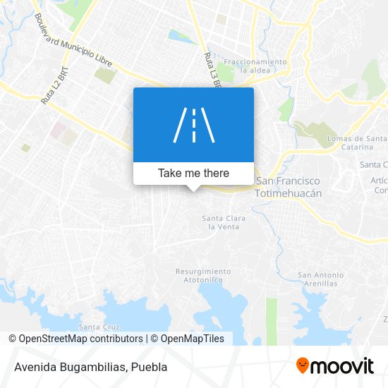Mapa de Avenida Bugambilias