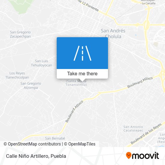 Calle Niño Artillero map