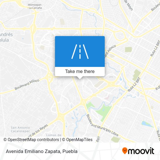 Mapa de Avenida Emiliano Zapata