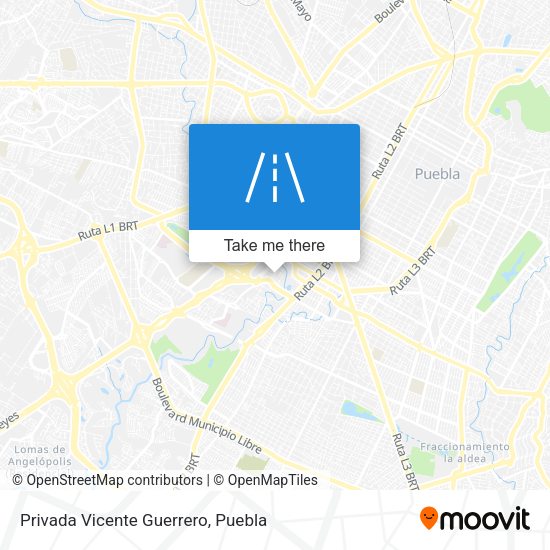 Privada Vicente Guerrero map