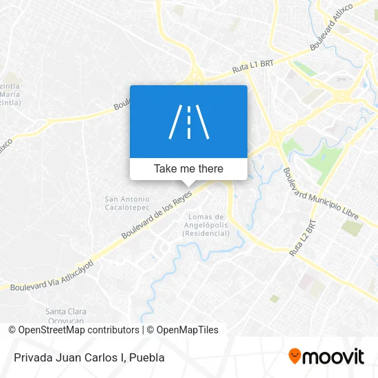 Privada Juan Carlos I map