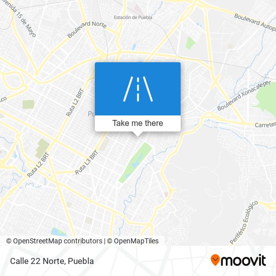 Calle 22 Norte map