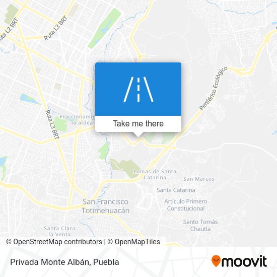 Privada Monte Albán map