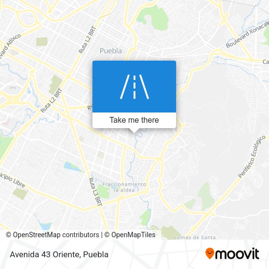 Mapa de Avenida 43 Oriente