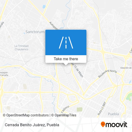 Cerrada Benito Juárez map