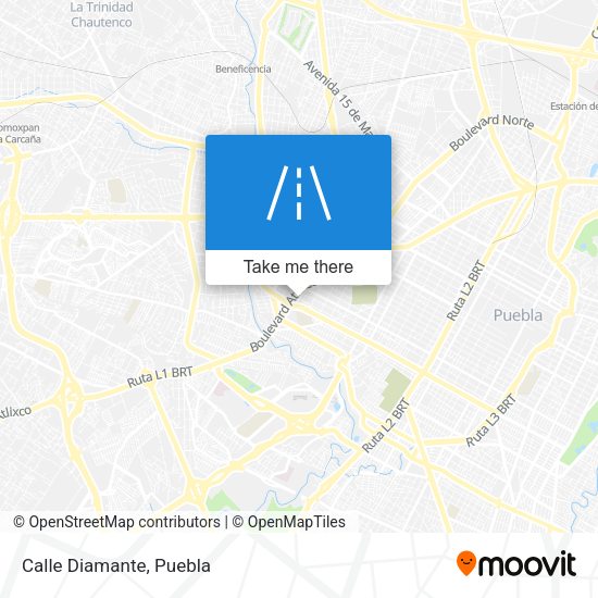 Mapa de Calle Diamante