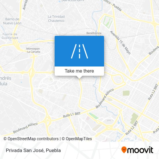 Mapa de Privada San José