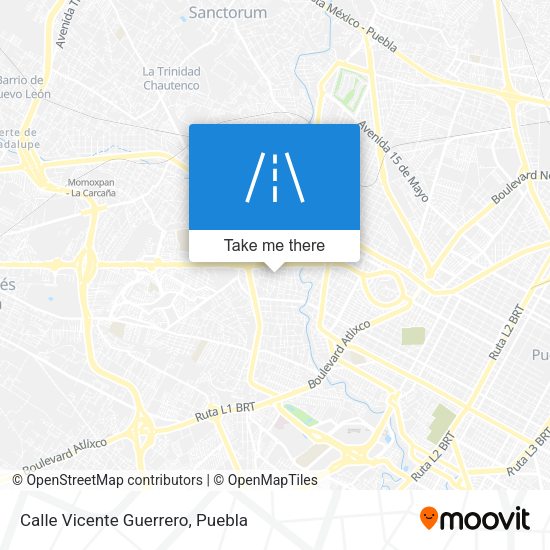 Mapa de Calle Vicente Guerrero