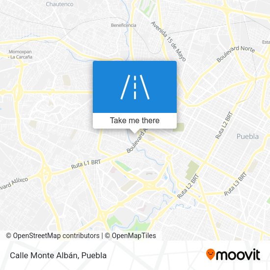 Mapa de Calle Monte Albán