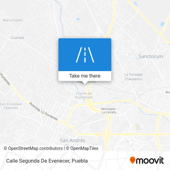 Mapa de Calle Segunda De Evenecer