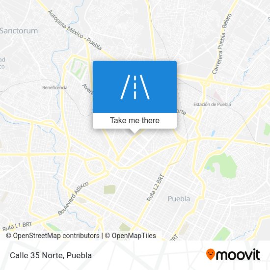 Mapa de Calle 35 Norte
