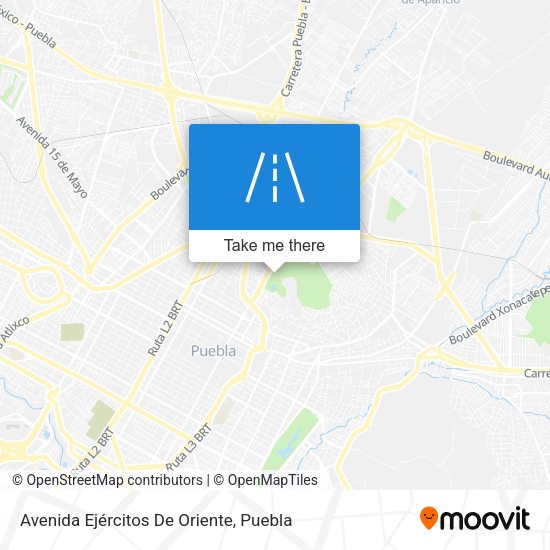 Avenida Ejércitos De Oriente map