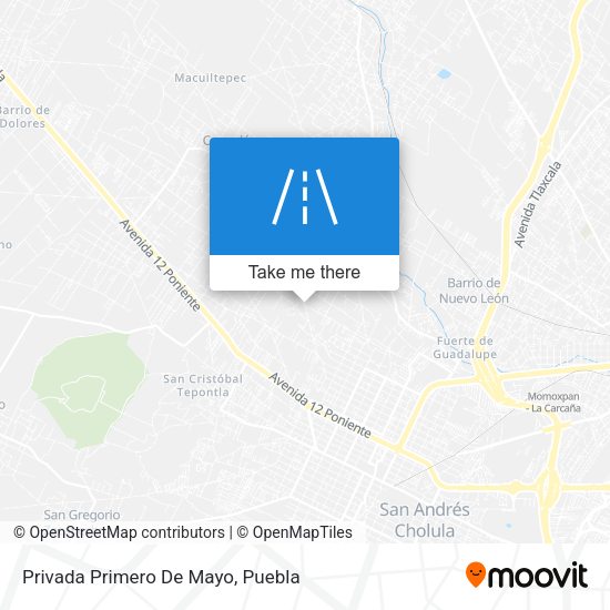 Privada Primero De Mayo map