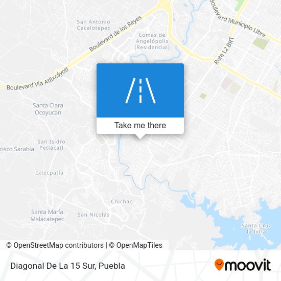 Mapa de Diagonal De La 15 Sur