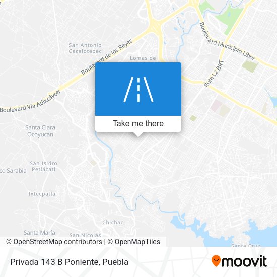 Mapa de Privada 143 B Poniente