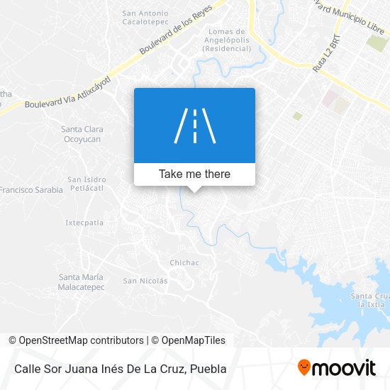 Mapa de Calle Sor Juana Inés De La Cruz