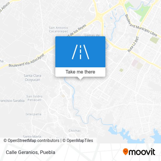Mapa de Calle Geranios