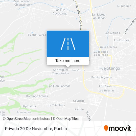 Privada 20 De Noviembre map