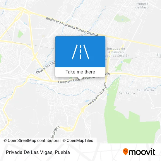 Privada De Las Vigas map