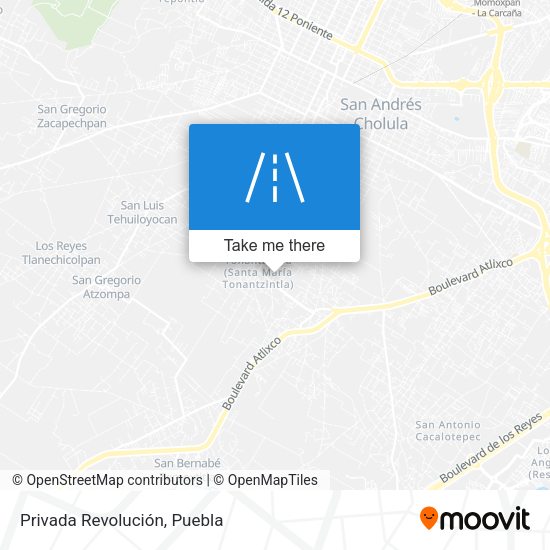 Mapa de Privada Revolución