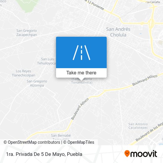 Mapa de 1ra. Privada De 5 De Mayo