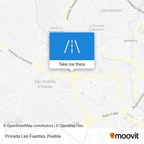 Mapa de Privada Las Fuentes