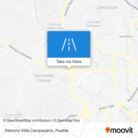 Retorno Villa Campanario map