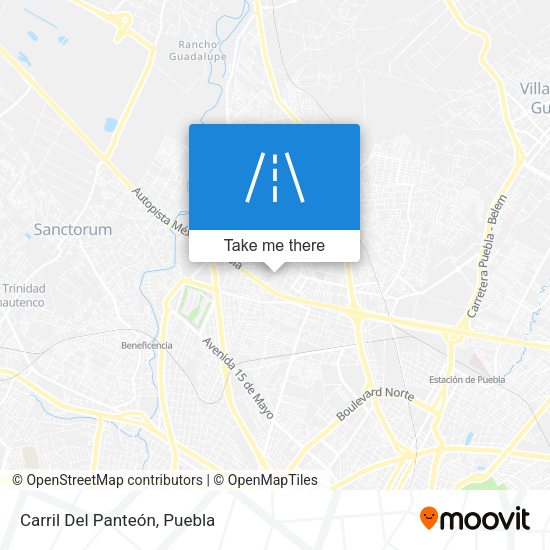 Carril Del Panteón map