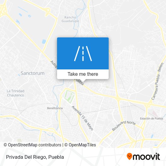 Mapa de Privada Del Riego