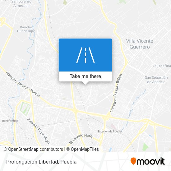 Prolongación Libertad map