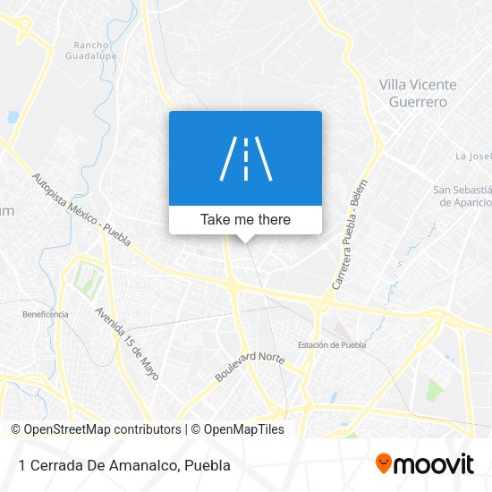 Mapa de 1 Cerrada De Amanalco