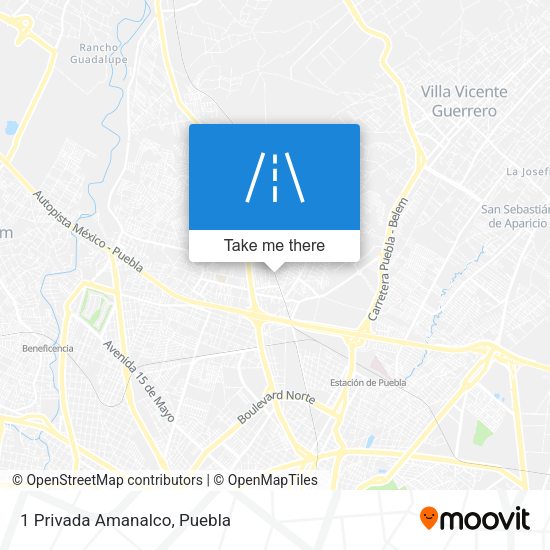 Mapa de 1 Privada Amanalco