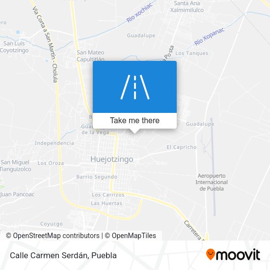 Calle Carmen Serdán map