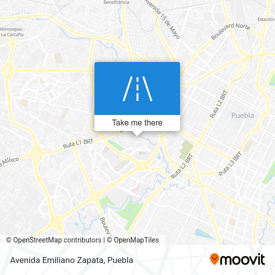Avenida Emiliano Zapata map